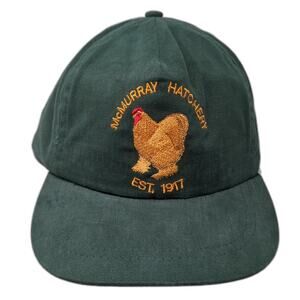 McMurray Hatchery Est. 1917 Snapback 5 Panel Cap Green OS Competition Vintage
